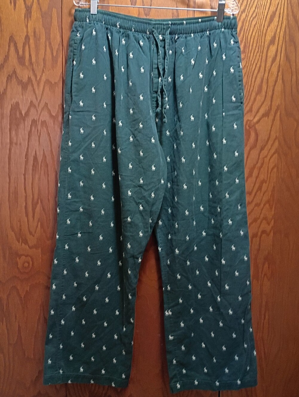 Polo by Ralph Lauren Dark Green Sleep Pants with White Pony Motif